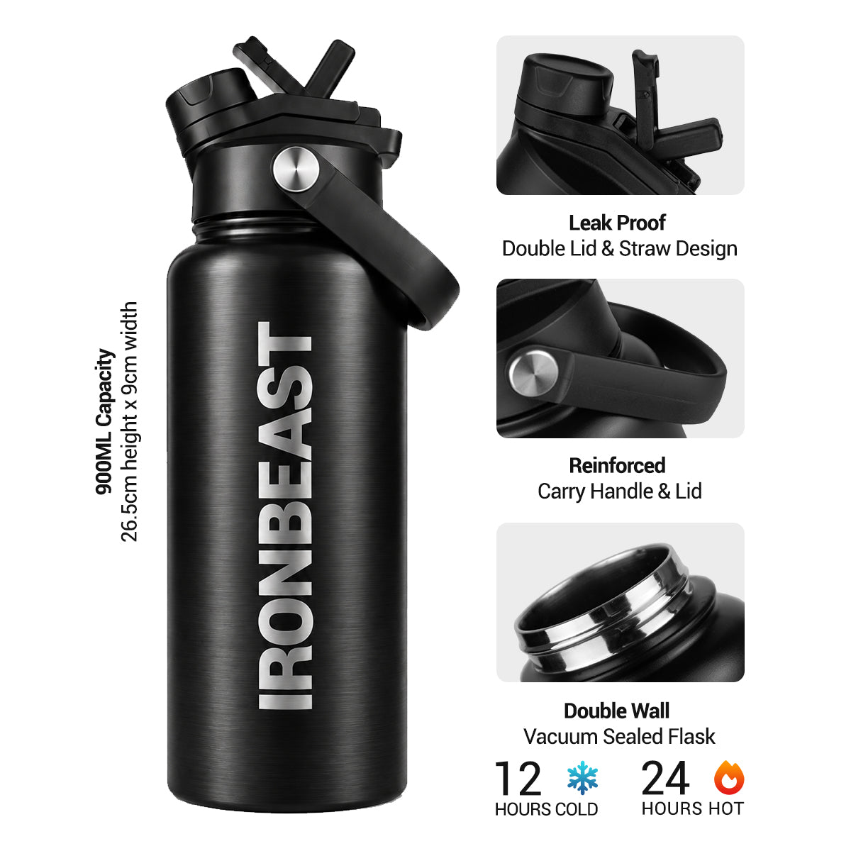 Steel Water Bottle 900ML